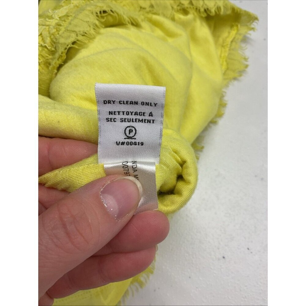 Diane Von Furstenberg Wanda Yellow Lace Zip Back Mini Dress Limoncello‎ Size 8 - Picture 10 of 13